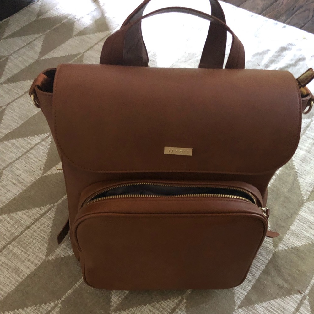 Jj cole leather diaper bag